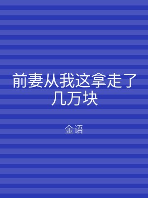前妻从我这拿走了几万块