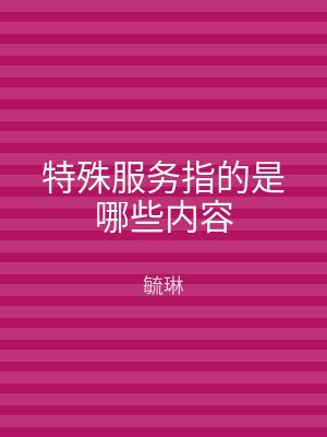 特殊服务指的是哪些内容