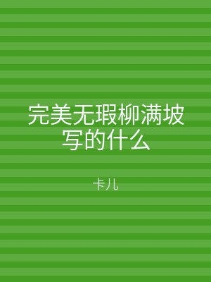 完美无瑕柳满坡写的什么